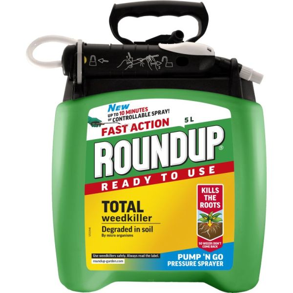 Roundup Fast Action Ready To Use Pump n Go Weed Killer 5L